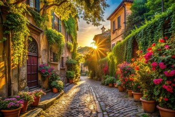  Captivating Portrait Photography of an Antique Road in Rome Showcasing Historic Architecture, Cobblestone Pathways, and Vibrant Surroundings for Timeless Travel Inspiration