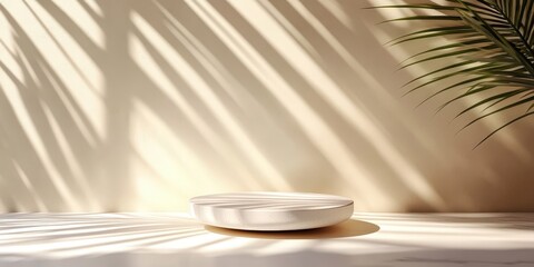 Poster - Minimalist Round Light Podium for Product Display