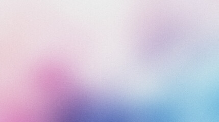 Wall Mural - Colorful grainy gradients background blurred. Purple blue white pastel colors.