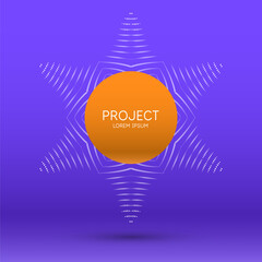 Poster - Abstract geometric background. Design poster with the flat figures. Vector illustration.