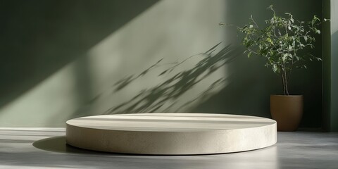 Poster - Minimalist Round Podium for Product Presentation