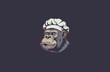 © Seraphyn - Gorilla chef logo design vector vintage