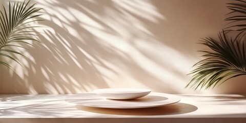 Poster - Elegant Round Light Podium for Product Display
