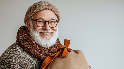 Wall Mural - Santa spreads joy with warm smiles and holiday cheer this season