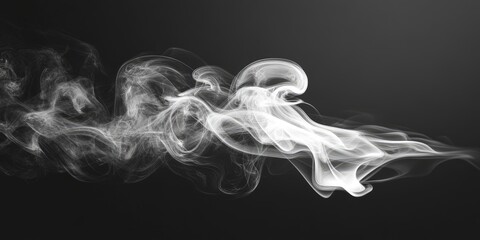 Poster - Smoke against a black background