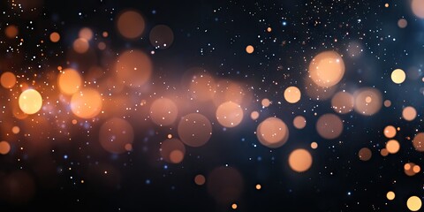 Leinwandbilder - Abstract bokeh background texture on a black backdrop.