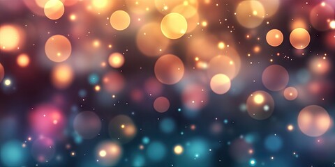Leinwandbilder - Abstract blur of lights with a bokeh effect background.
