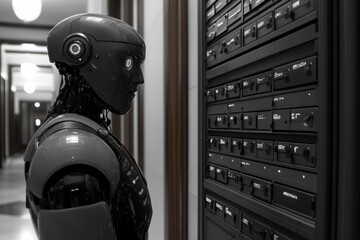Poster - robot ai used for customer interactions