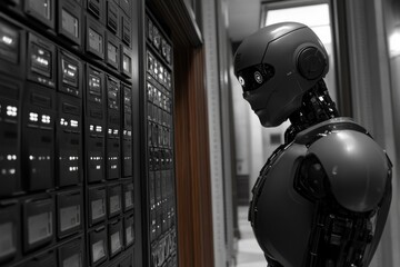 Poster - robot ai used for customer interactions