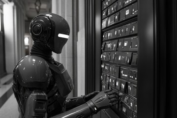 Poster - robot ai used for customer interactions