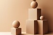 © Werckmeister - rounded shapes forming a balanced, abstract background in neutral tones brown, beige, earth tones.