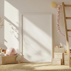 Poster - Blank Wall Nursery Mockup.