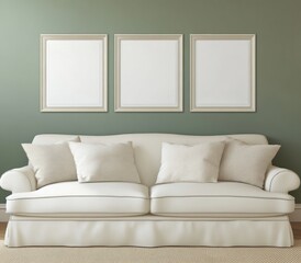 Wall Mural - Living Room Mockup.