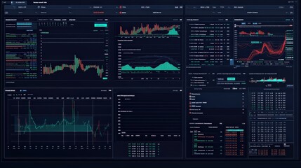 Poster - A detailed stock index table for investors and financial analysts, displaying information on global stock indices with real-time updates.