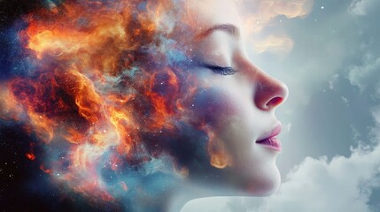 Poster - a digital artist using advanced ai tools to create stunning visual art, illustrating how artificial 