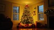 © Edifi 4 - Decorated Christmas tree with gifts in cozy room