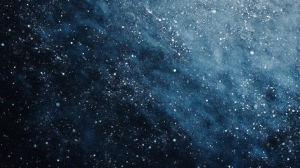 Poster - A blue sky with a lot of stars and a few clouds