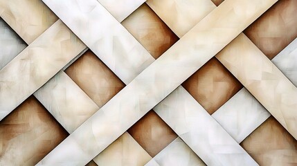 Poster - Abstract 3D Pattern with Soft Tones and Textures