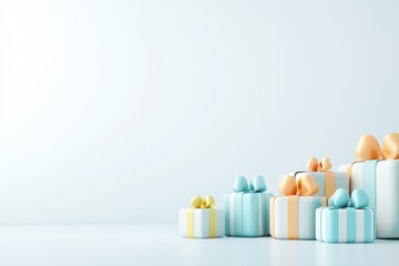 Poster - Colorful Gift Boxes for New Year Celebration