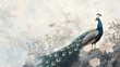 © Narayana - A peacock standing on a branch of a beautiful tree.