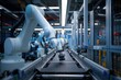 © Lubos Chlubny - Robotic arm working over assembly line in modern factory