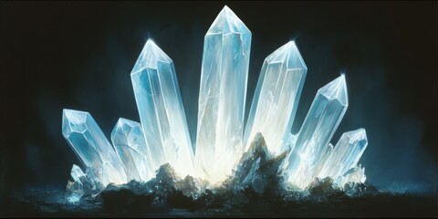 Poster - Radiant Modern Art Crystal Display