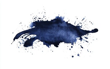 Aufkleber - bold watercolor splash on white background