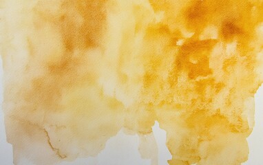 Aufkleber - Warm Golden Watercolor Wash Background