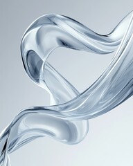 Poster - Dynamic Liquid Swirl Formation in Clear Glass Design