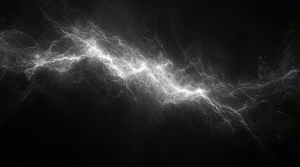 Wall Mural - abstract white lightning on a black background.