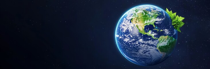 Poster - Solar eclipse over purple planet on space horizon. Abstract blue sunrise in starry sky with flare at night. Bright astronomy edge shine view. 3D fantasy solar ray outer realistic effect.