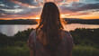 © Antonella - GIRL WATCHING A SUNSET 2