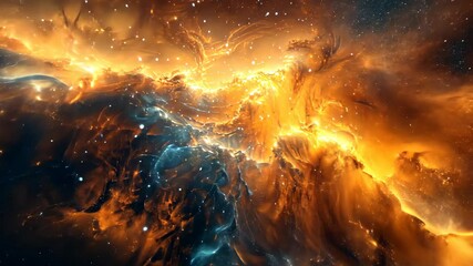 Wall Mural - Stunning cosmic cloud formations in deep space