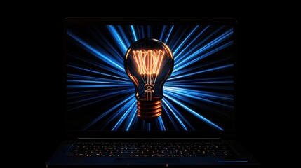 Poster - creative light bulb concept for innovation and ideas