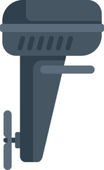 Poster - boat motor engine is providing power to a propeller for water transportation and recreation