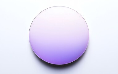 Poster - A circular gradient design featuring a smooth transition from light to dark purple on a clean white background.