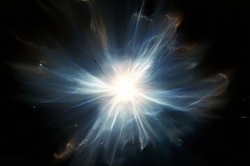 Poster - light burst a flash of light could be from a camera flash or a s