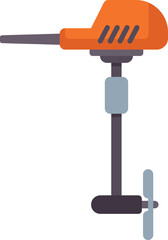 Poster - Boat motor, a mechanical device turning propeller to propel a boat across water