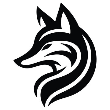 creative fox Animal Modern Simple Design Concept