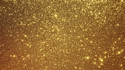 Aufkleber - Shimmering gold glitter background with sparkling details, capturing a radiant and luxurious atmosphere. This high-resolution golden texture is ideal for elegant designs, festive decorations, or celeb