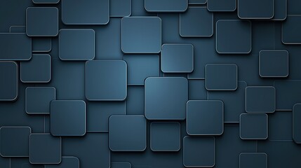 Aufkleber - blue background with squares of different sizes. the squares are all different sizes and are arrange