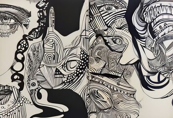 Poster - superficial realism combining conflicting elements from differen