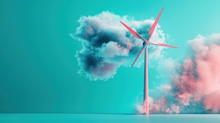 Poster - a factory using renewable energy sources and implementing energy efficient technologies to reduce th