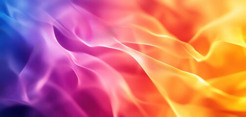 Poster - Abstract vibrant waves of color flowing in a mesmerizing pattern.