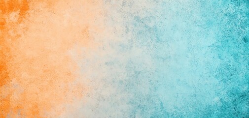 Poster - Abstract texture with orange and turquoise colors, ideal for backgrounds and designs.