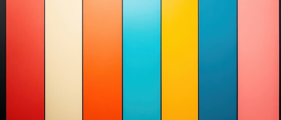 Poster - Colorful vertical stripes pattern, perfect for modern design projects.