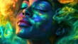 © Julia Jones - Vibrant expression of color and light in dreamlike portrait concept Aura Awareness Day
