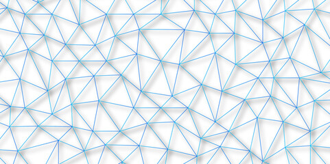 Aufkleber - Abstract modern blue lines seamless pattern. Subtle ornament with delicate grid, lattice, net, triangles, rhombuses, lines with shadows. Abstract minimalist background. Geometric art deco texture.	
