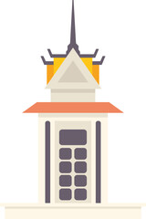 Poster - multi storey building of a buddhist temple representing traditional asian architecture