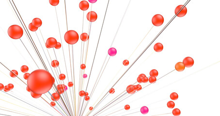 Poster - network holding in hand 3d connection data